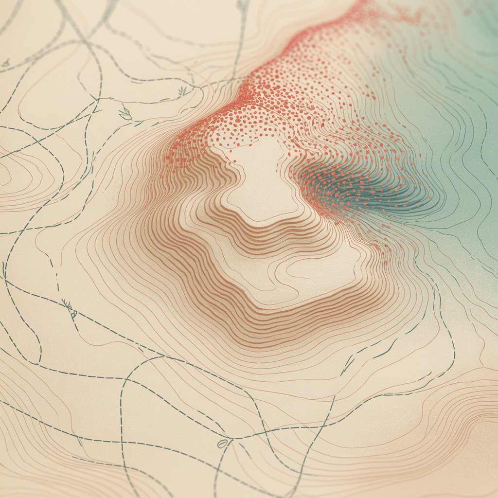 Ticket card background with map texture